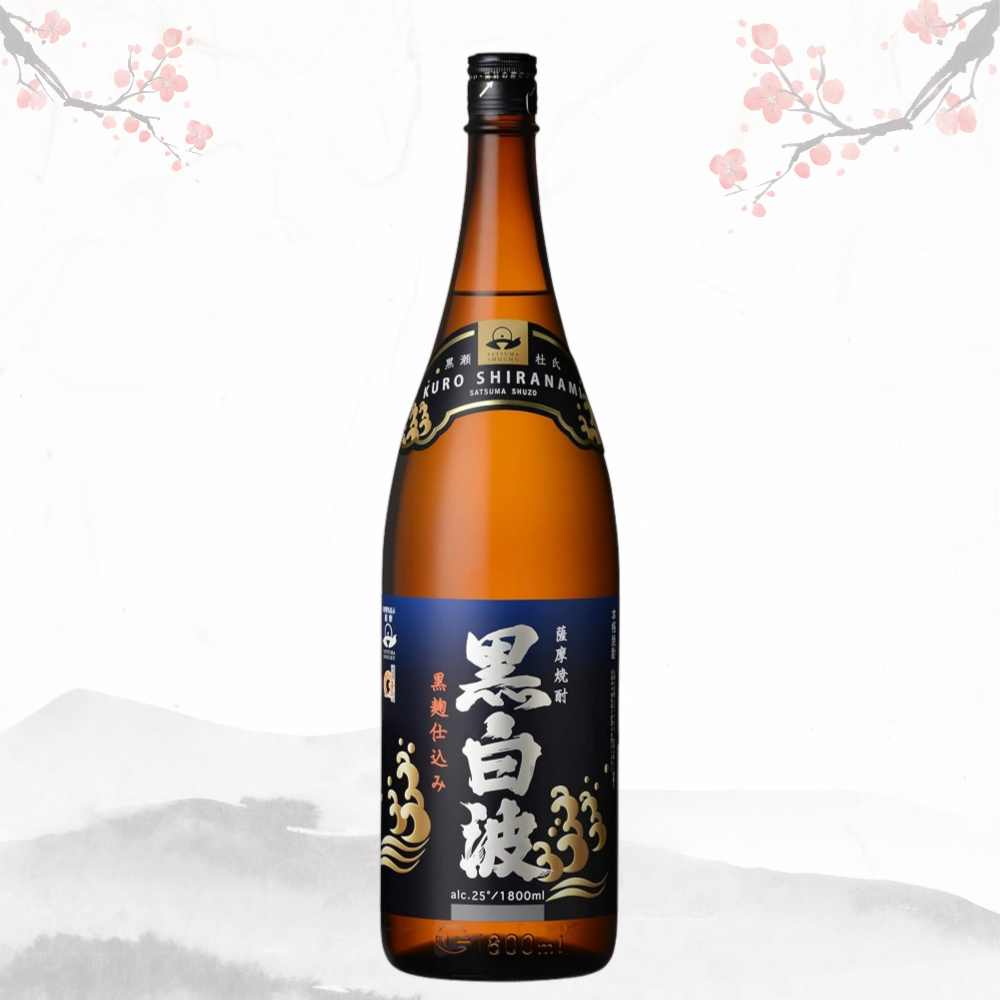 쿠로 시라나미 가고시마 흑누룩 고구마 소주 25도 1.8L 무료배송 - 부드러운 단맛과 깔끔한 여운