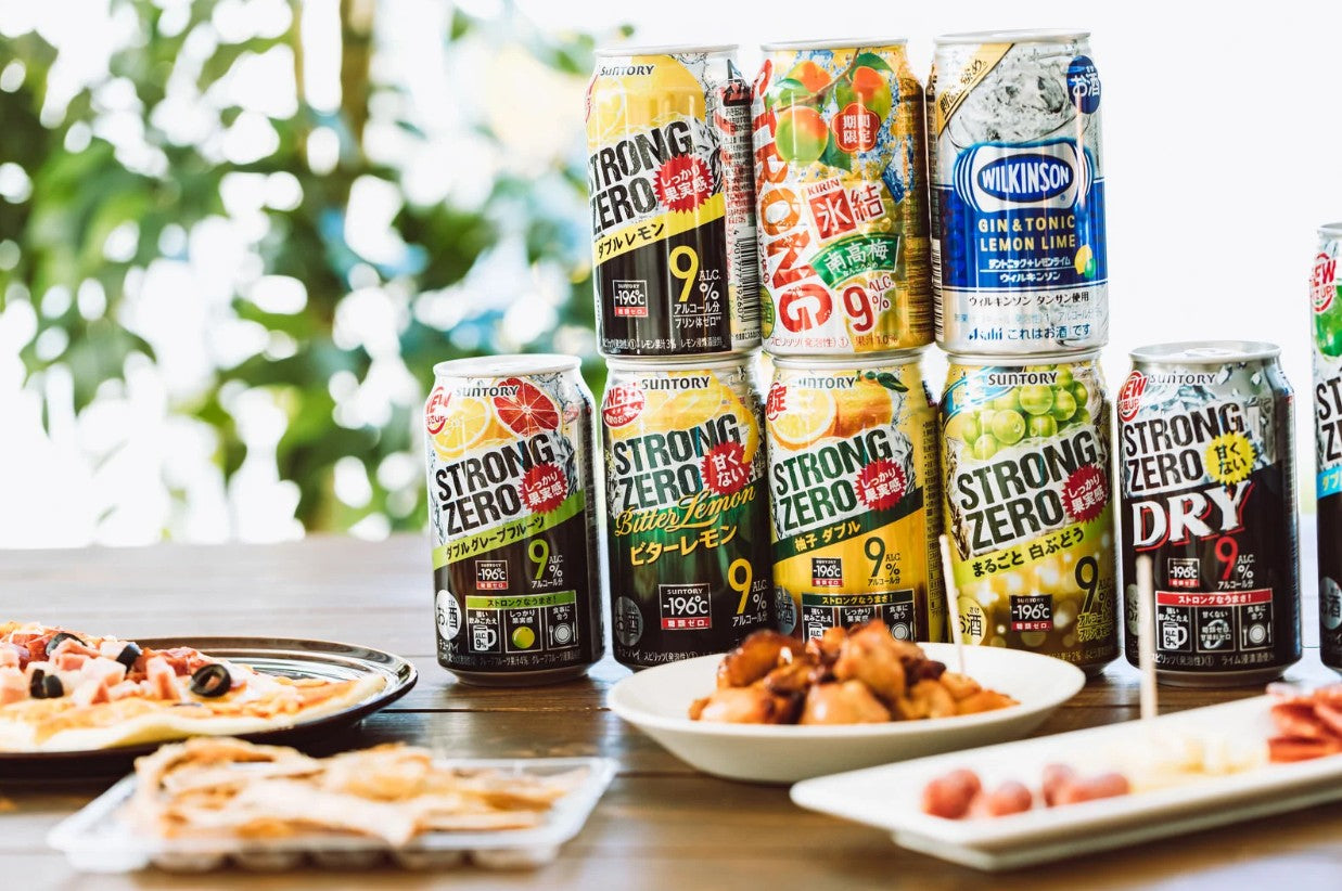 산토리 -196℃ 스트롱제로 6종 혼합 24캔 세트 (350ml × 24개입) 무료배송 – 강한 탄산과 과일향, 일본 국민 츄하이의 베스트 조합