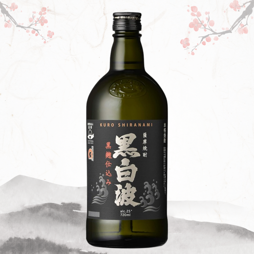 쿠로 시라나미 가고시마 흑누룩 고구마 소주 25도 720ml 무료배송 - 부드러운 단맛과 깔끔한 여운