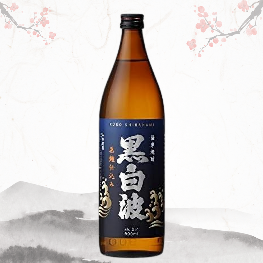 쿠로 시라나미 가고시마 흑누룩 고구마 소주 25도 900ml 무료배송 - 부드러운 단맛과 깔끔한 여운