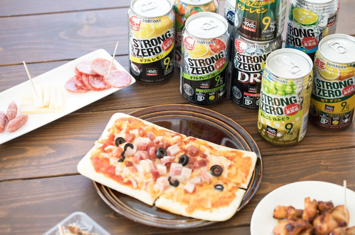 산토리 -196℃ 스트롱제로 6종 혼합 12캔 세트 (350ml × 12개입) 무료배송 – 강한 탄산과 과일향, 일본 국민 츄하이의 베스트 조합