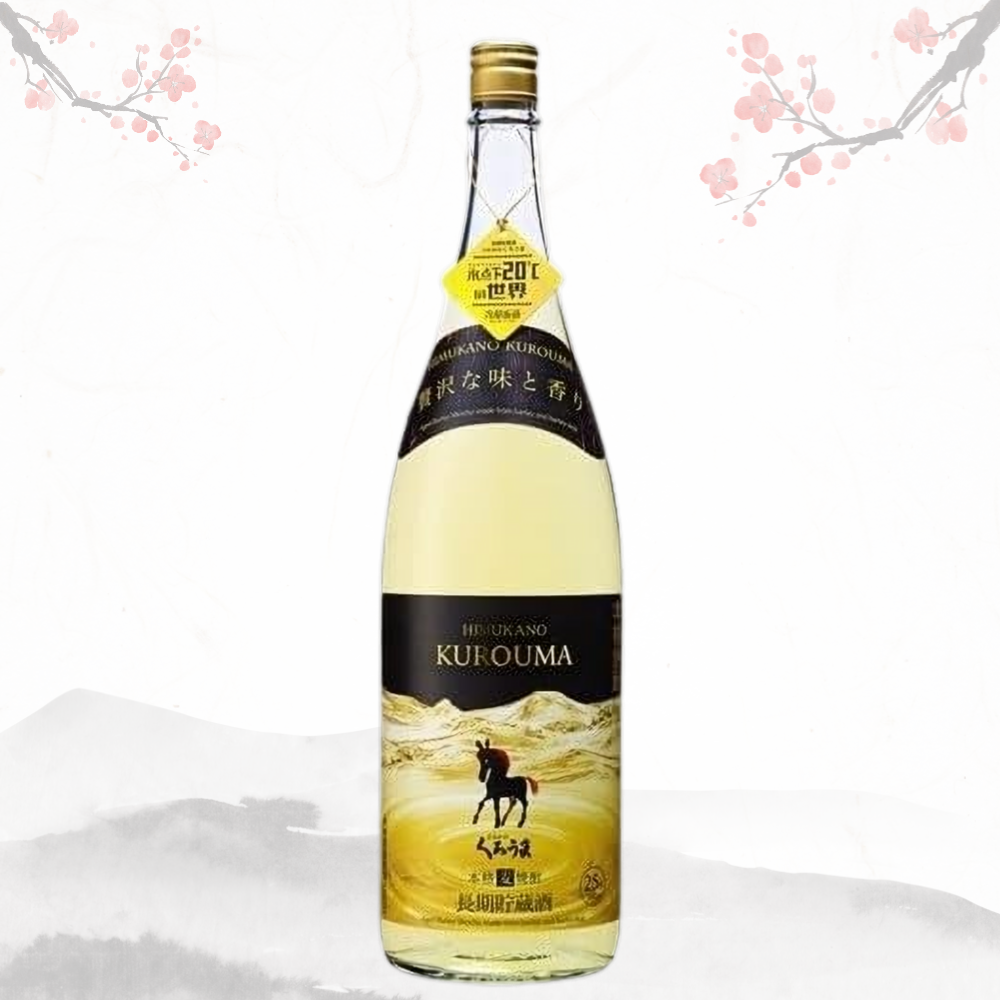 쿠로우마 (히무카노) 오크통 장기 숙성 냉각 여과 고급 프리미엄 보리 소주 25도 1.8L 무료배송