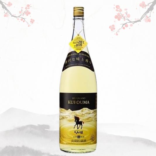 쿠로우마 (히무카노) 오크통 장기 숙성 냉각 여과 고급 프리미엄 보리 소주 25도 1.8L 무료배송