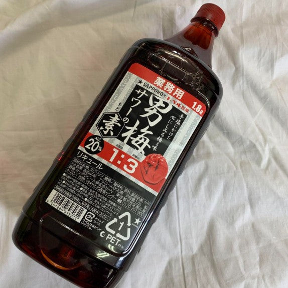 삿포로 오토코우메 사워의 소 1800ml PET 20도 (원액) 무료배송 – 업소용 대용량 매실 짭짤 감칠맛 칵테일 베이스, 농축액 타입