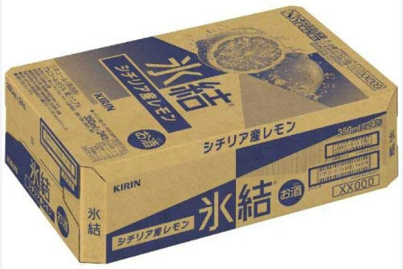 [[해상배송]] 기린 빙결 시칠리아산 레몬 츄하이 5%  350ml × 24캔 무료배송 – 신선한 생레몬의 상큼한 일본 국민 과일술