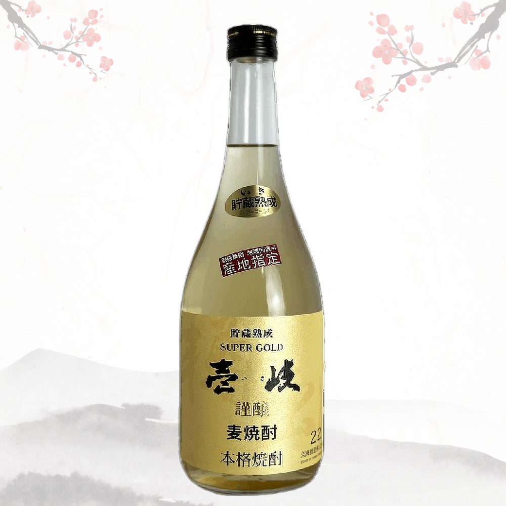 이키 슈퍼 골드 22도 — 화이트오크 숙성 보리소주 720 ml  무료배송