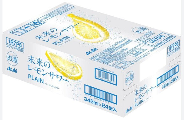 아사히 ‘미래의 레몬사와’ PLAIN 345ml × 24캔 무료배송 – 아무것도 첨가하지 않은 진짜 레몬의 정직함