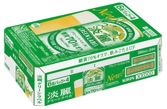 키린 탄레이 그린라벨 350ml x 24캔 무료배송 – 매일 마셔도 가볍다! 당류 70% 줄인 상쾌한 국민 발포주