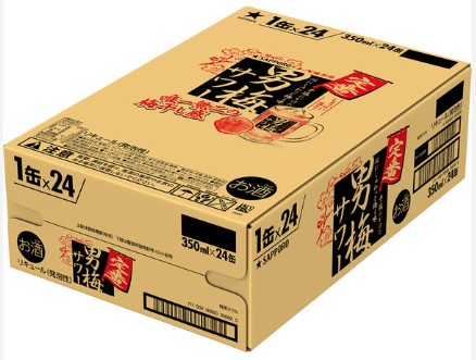 사포로 초 오토코우메 사워 350ml 24캔 9도 무료배송 - 짭짤하고 진한 매실 감칠맛 식사에 잘 어울리는 강한 한 잔