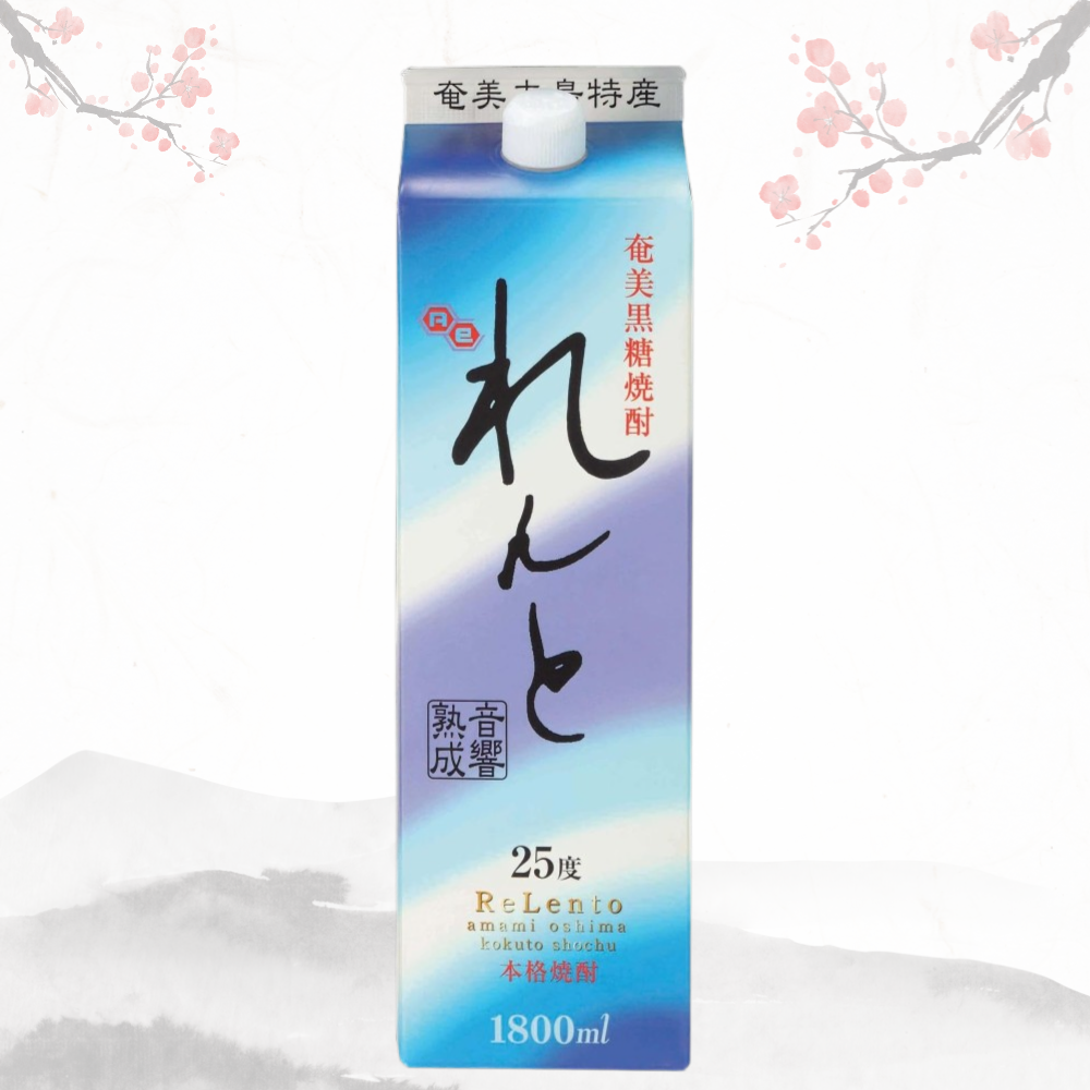 렌토 흑설탕 음악 숙성 소주 25도  1.8L 종이팩 무료배송