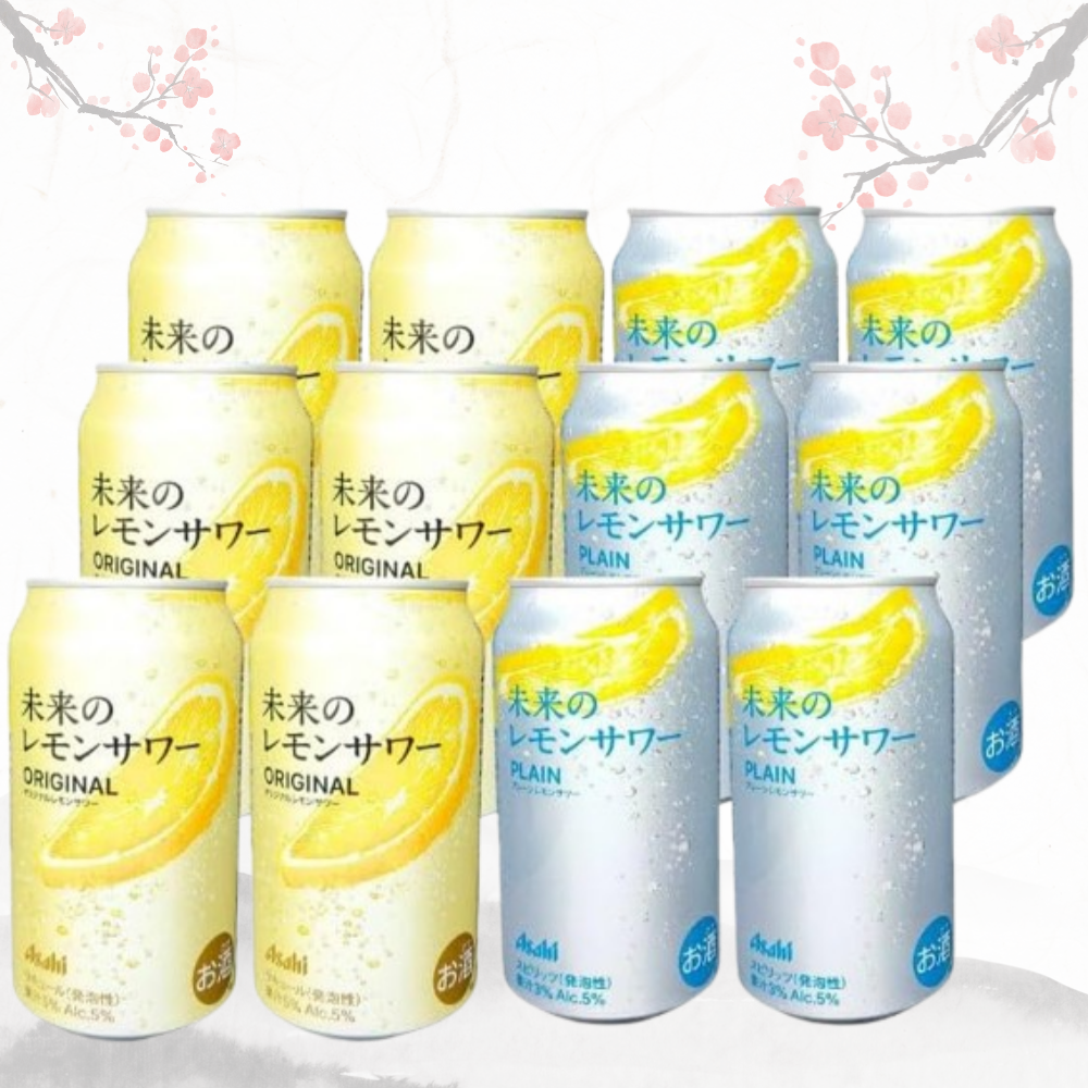 [아사히] 미래의 레몬사와 2종 혼합세트 (345ml × 12캔) 무료배송 – 진짜 레몬을 만나는 두 가지 방식