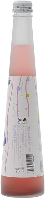 하나노마이 푸치슈와 블루베리주 300ml 6도 무료배송 - 미세발포 사케 베이스의 부드러운 단맛과 새콤한 블루베리 향의 조화
