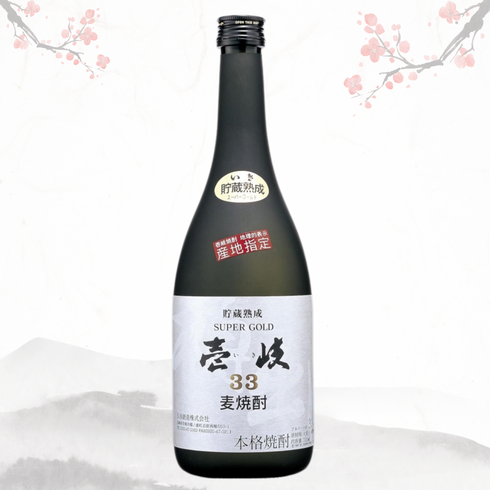 이키 슈퍼 골드 33도 — 화이트오크 숙성 보리소주 720 ml 무료배송