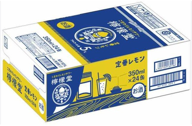 레몬도 정통 레몬 사와 과즙 10% 알콜 5% [코카콜라] 350ml × 24캔 무료배송 – 일본 국민 사와