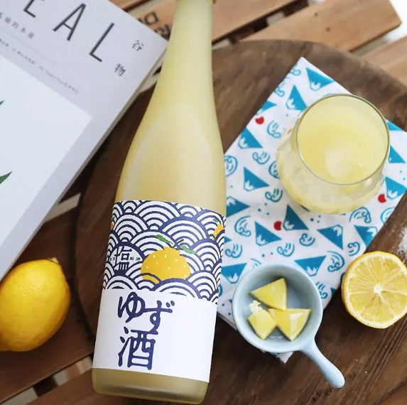 키타지마 소금 유자주 720ml 7도 무료배송 - 상큼한 유자에 천일염 한 꼬집, 식사와 완벽한 조화