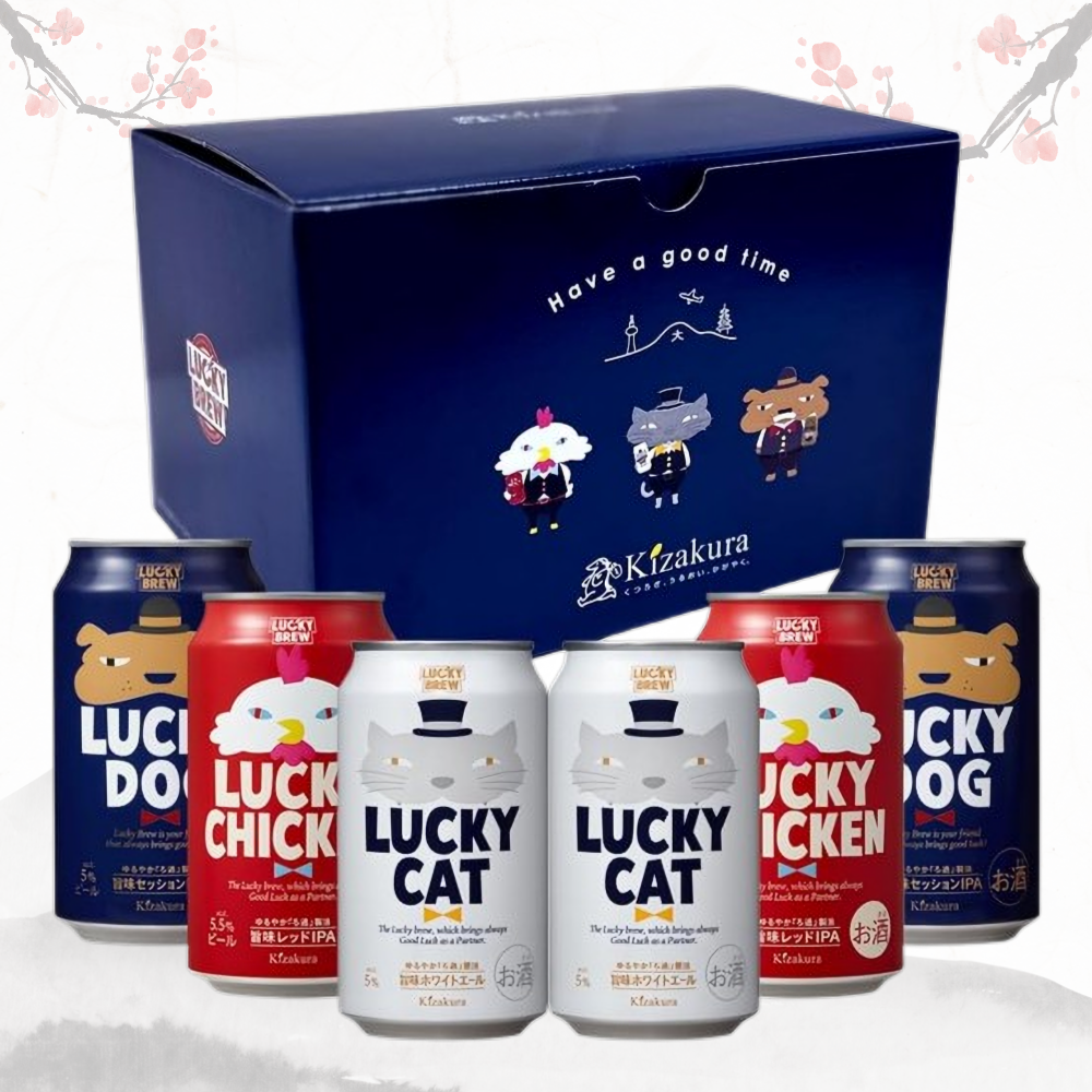 럭키캣·럭키도그·럭키치킨 3종 6캔 세트 무료배송 – 지친 하루를 웃게 만드는 귀여운 행운의 크래프트 맥주