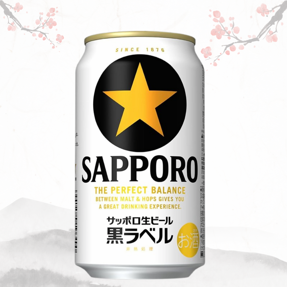 삿포로 블랙라벨 맥주 350ml × 24캔 무료배송 – 성숙한 여운, 정통의 깊이. 어른의 맥주