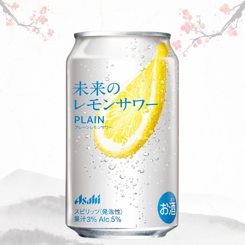 아사히 ‘미래의 레몬사와’ PLAIN 345ml × 24캔 무료배송 – 아무것도 첨가하지 않은 진짜 레몬의 정직함