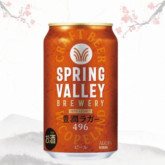 일본 인기 프리미엄 라거! 스프링 밸리 496 350ml × 24캔 무료배송 – 깊고 진한 크래프트 맥주