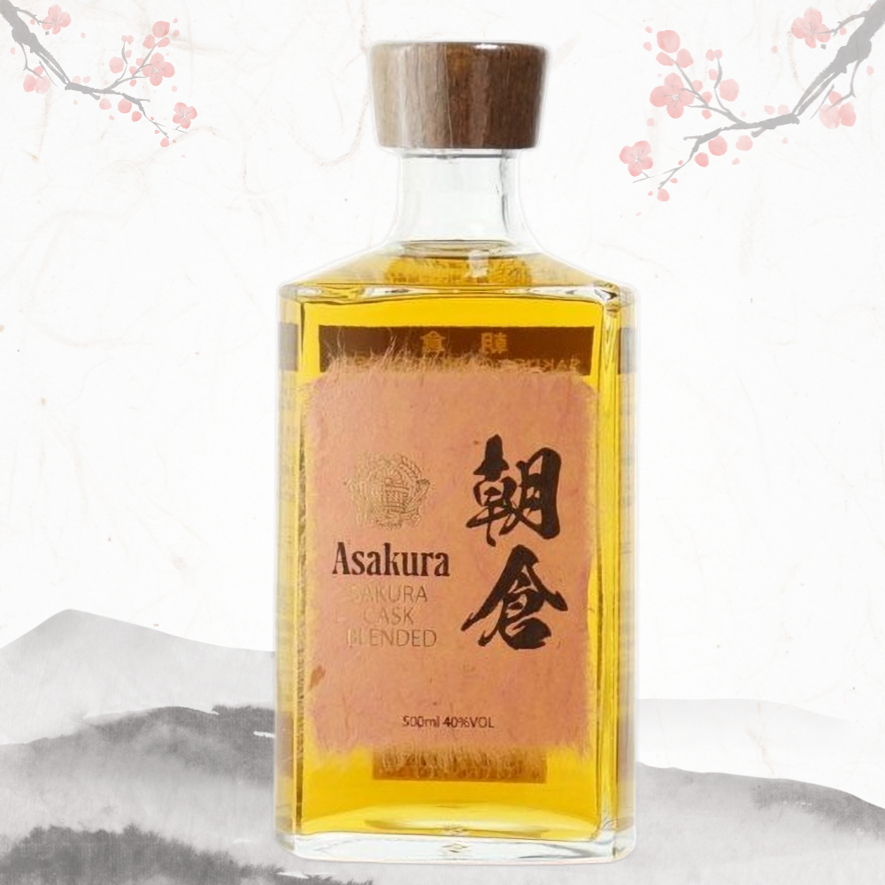 아사쿠라 사쿠라 캐스크 브렌디드 40도 500ml 보리소주 – 벚나무 오크통에서 풍성한 숙성