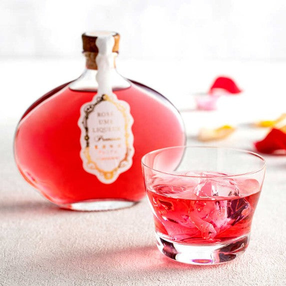 유메히비키 로즈 우메슈 프리미엄 200ml 14% 무료배송 – 2배 농축된 장미 에센스와 숙성 매실의 깊은 조화, 선물용 프리미엄 감성 리큐어