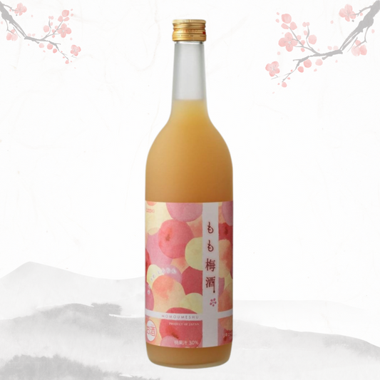 오제키 모모 매실주 720ml 8.5% 무료배송 – 백봉 복숭아와 남고매의 우아한 과즙 조화