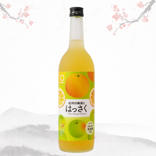 나카노BC 기슈 하사쿠(음력 8월 1일 무렵에 처음 수확되는 감귤의 한 종류)  우메슈 720ml 12도 무료배송 - 산뜻한 쌉쌀함과 달콤한 조화 상큼함이 오래 남는 감귤 리큐르
