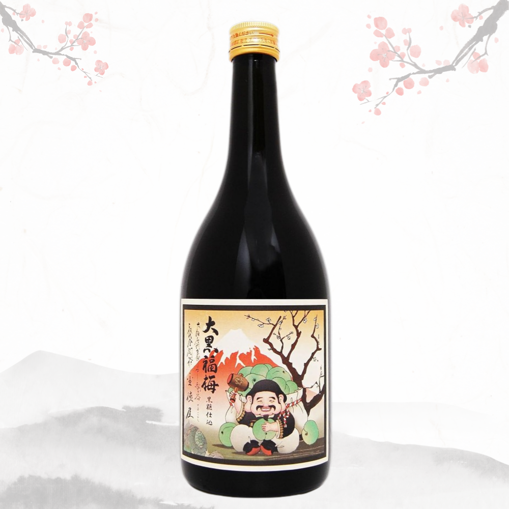 에비스 대흑 복매 후쿠우메 우메슈 720ml 12.4% 무료배송 – 복을 상징하는 대흑신이 미소 짓는 깊은 맛의 프리미엄 흑설탕 숙성 매실주