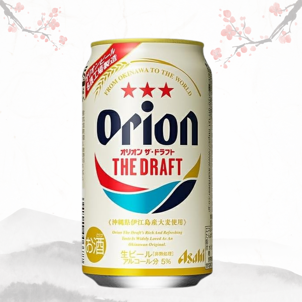 [오키나와 감성] 오리온 드래프트 맥주 350ml × 24캔 무료배송 – 남국 오키나와 NO.1 청량한 한 모금