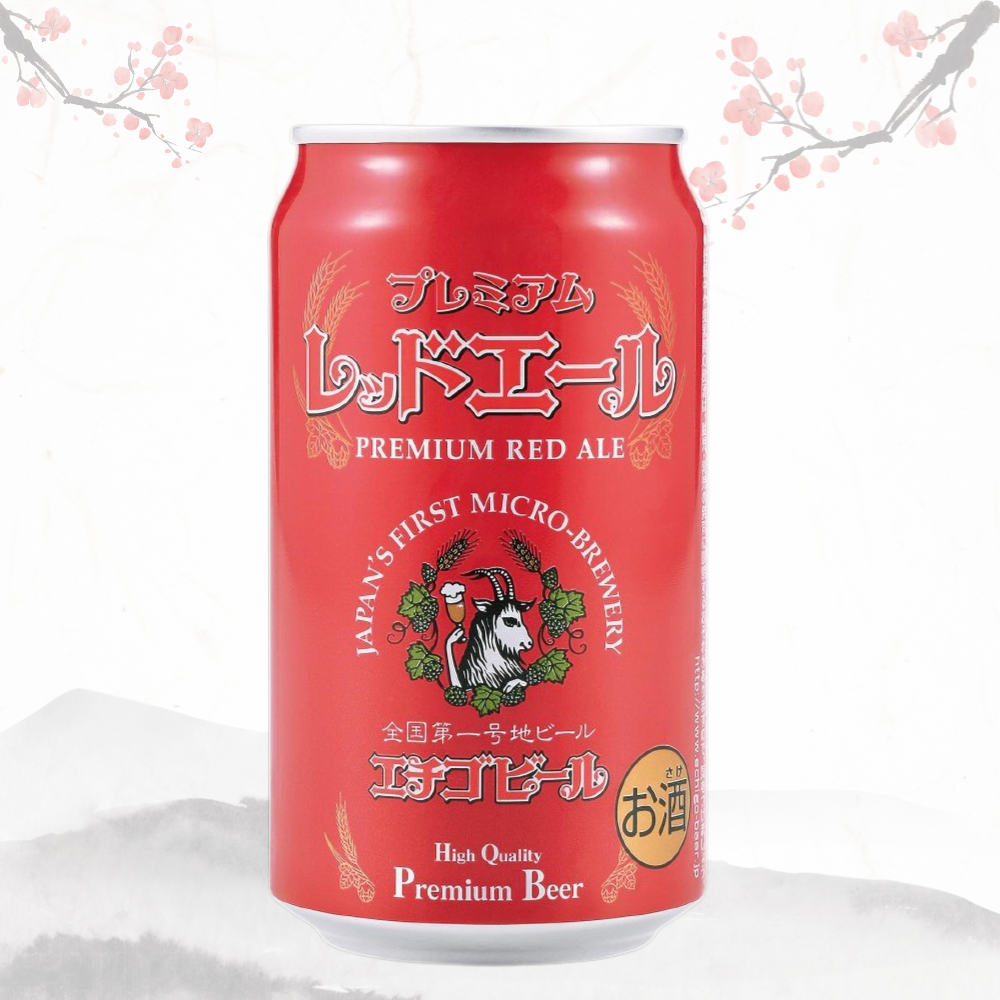 에치고 비어 레드 에일 350ml × 24캔 무료배송 – 붉은 빛의 깊은 풍미, 장인의 에일