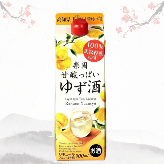 라쿠엔 (낙원) 유자주 팩 900ml 무료배송 - 시원하게 톡 터지는 유자 향과 산뜻한 단맛의 조화 집에서 즐기는 가성비 좋은 유자 리큐르