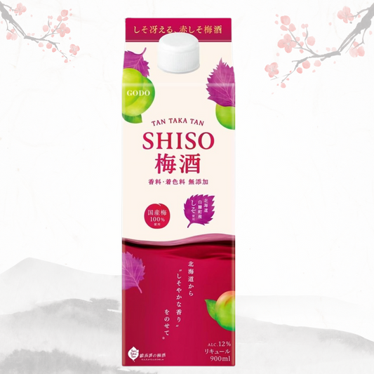 탄타카탄 시소 매실주 900ml 종이팩 12도 무료배송 - 루비빛 시소향과 산뜻한 단산미