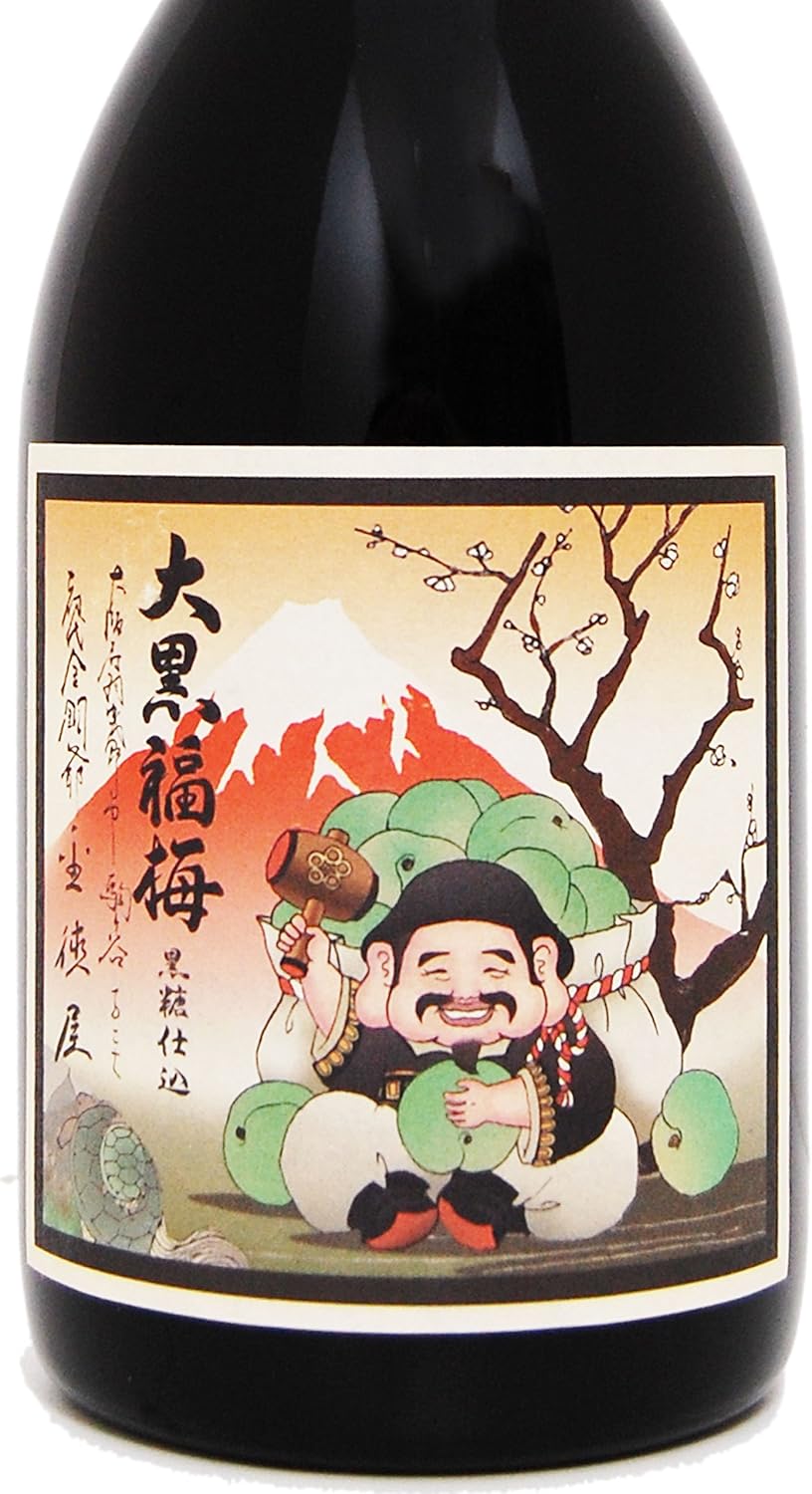 에비스 대흑 복매 후쿠우메 우메슈 720ml 12.4% 무료배송 – 복을 상징하는 대흑신이 미소 짓는 깊은 맛의 프리미엄 흑설탕 숙성 매실주