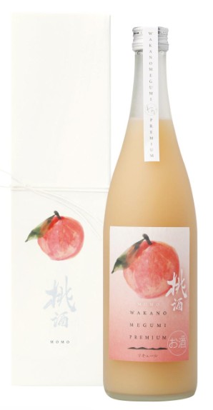 와카노메구미 모모야마 복숭아주 720ml 8도 무료배송 — 아라카와 복숭아 과즙을 듬뿍 담은 부드러운 디저트 리큐르