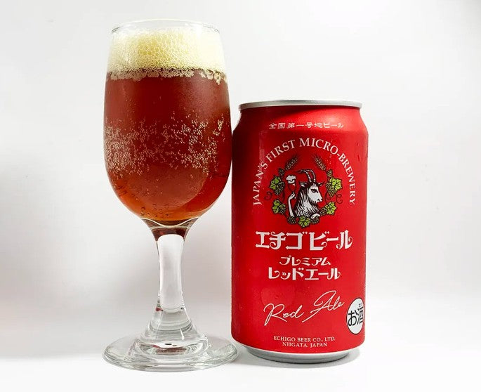 에치고 비어 레드 에일 350ml × 24캔 무료배송 – 붉은 빛의 깊은 풍미, 장인의 에일