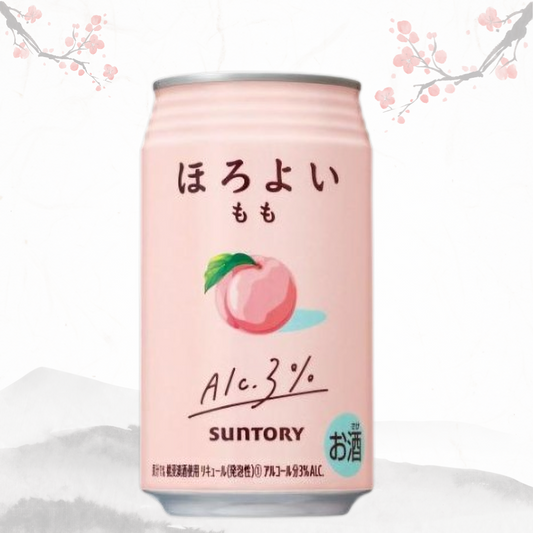산토리 호로요이 백도 복숭아 사와 350ml (3%)x24캔 무료배송